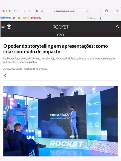 Matéria na Globo 2